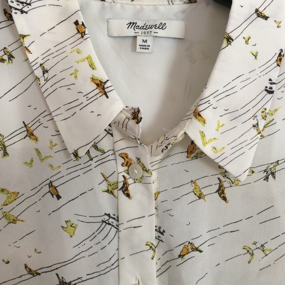 Madewell A BOYSHIRT IN BIRDSLIFE - Picture 3 of 4